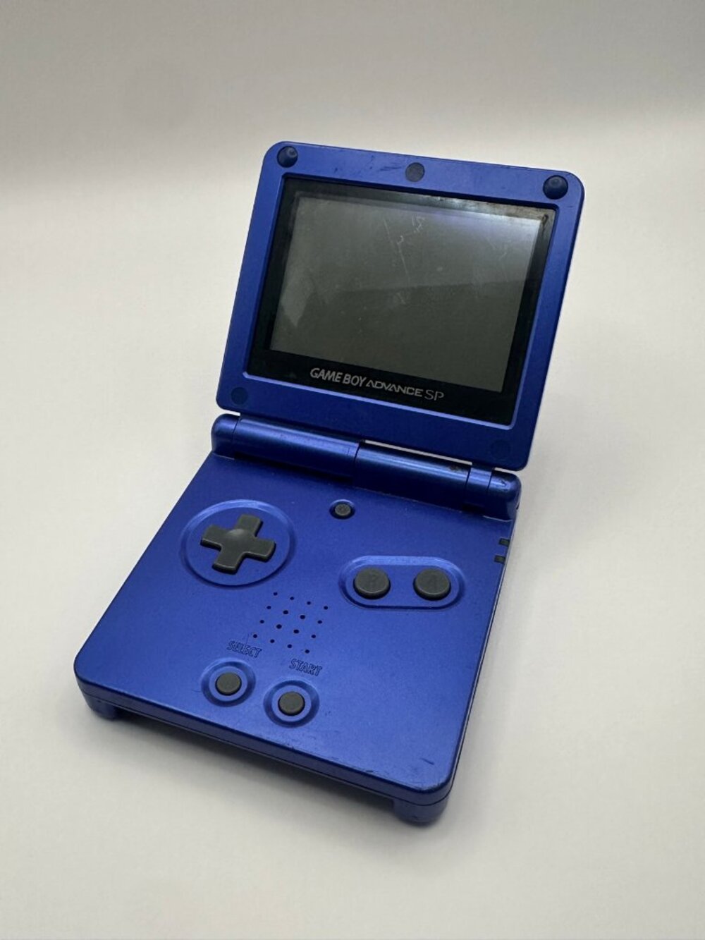 Nintendo GameBoy Advance SP Cobalt Blue AGS-001, Tested & Working Good Condition